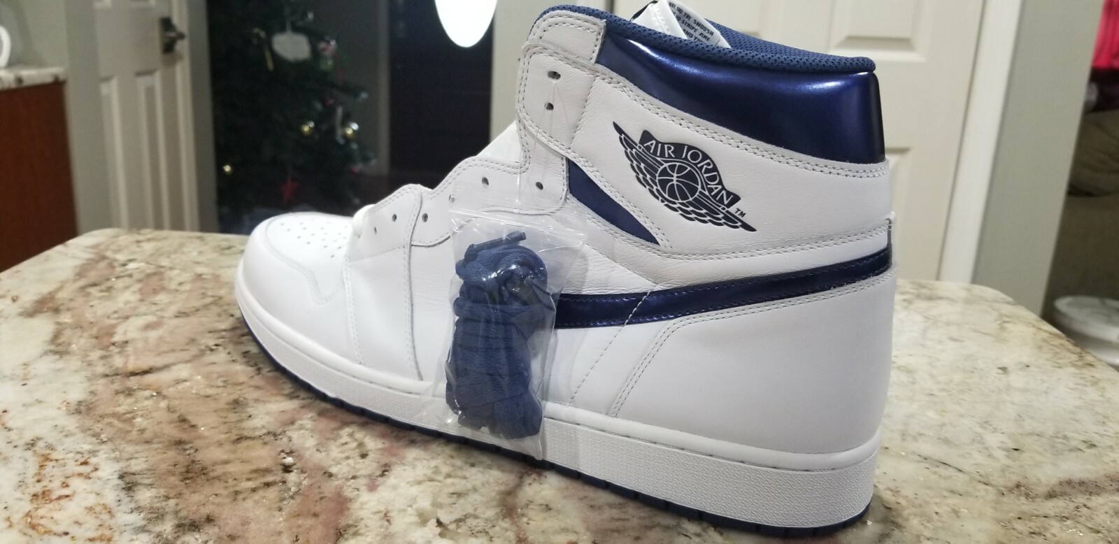 aj 1 metallic navy